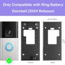 No-Drill Adhesive Video Doorbell Mount Compatible with Ring Battery Doorbell (2024 Release), Ring Doorbell Mounting Holder Bracket for Apartments Office Houses (1 Pack)