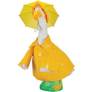 Fox Valley Traders Gaggleville Raincoat Goose Outfit, Fits Large 23" H Statue