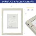 An&He 8x10 Picture Frame, Wooden Photo Frame with Tempered Glass for Home Decoration Gray Wood