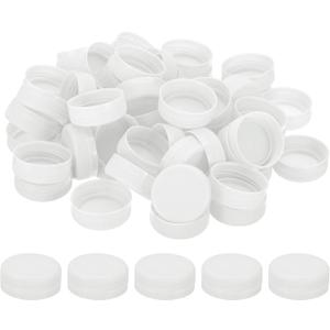 PATIKIL 38mm/1.5" Inner Plastic Bottle Cap, 100Pcs Replacement Screw Bottle Cap Storage Jug Lids for Craft DIY Juice Water Milk, White