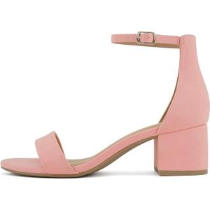 City Classified Women's Block Open Toe Ankle Strap Heeled Sandals
7.5
