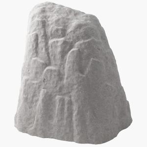 Emsco Group 2282 Natural Granite Appearance  Extra Large & Tall  Lightweight  Easy to Install Landscape Rock, Large