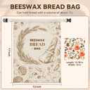 2 Pack Reusable Beeswax Bread Bags for Sourdough Homemade Bread, 17x13-Inch Cotton Storage Bags with Lock Closure, Fresh-Keeping for Fridge, Freezer & Daily Use(2 pack bread bag and 1 wraps)