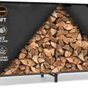 Gtongoko 8FT Firewood Rack Outdoor with Cover, Large Wood Storage Rack
1/2 Face Cord Capacity, Outdoor Log Holder, Fireplace & Fire Pit Use, Steel Frame, Cover Included, Keep Logs Dry