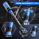 UPGRADE 3/8" Drive Click Torque Wrench,5-50Ft.Lb,Dual-Direction Adjustable 72 Tooth Click Torque Wrench for Bike, Motorcycle,Professionals & DIYers,Blue
