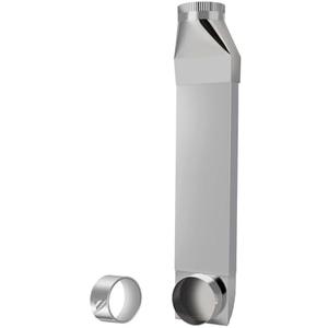 OCZWV Dryer Vent, 4"telescoping dryer vent 90 Inlet Straight Outlet fit for Whirlpool and all 4in Dryer Vent Outlet 23-43in adjustable dryer vent dryer vents for tight spaces periscope exhaust duct