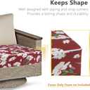 Porch Shield Patio Chair Seat Cushion Covers Set 4, Outdoor Waterproof Fade Resistant Cushion Slipcovers, Replacement Covers Only, 23 x 23 x 4 Inch