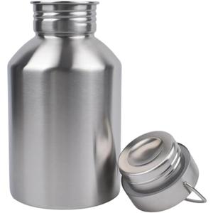 68OZ Stainless Steel Water Bottle with Handle Big Water Bottle for Men Single Wall Thickened Metal Bottle,Leak Proof and Anti Drop Large Capacity Hot Water Kettle for Sports,Camping&Hiking
