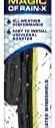 Rain-X 5079280-2 Latitude 2-In-1 Water Repellent Wiper Blades, 24 Inch Windshield Wipers (Pack Of 1), Automotive Replacement Windshield Wiper Blades With Patented Water Repellency Formula