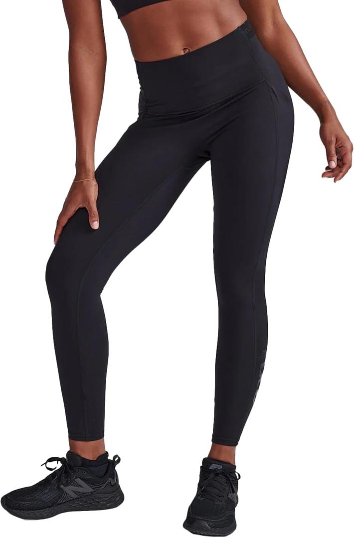 2XU Women's Form Hi-Rise Compression Tights - Performance Activewear for Training, Improved Recovery - Black/Black