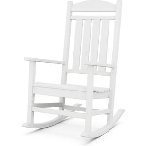 POLYWOOD Presidential Rocking Chair in White, Oversized