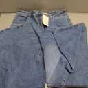 Mars power Straight Leg Jeans for Women,High Waisted Wide Leg Loose Stretchy Boyfriend Denim Pants Baggy Jeans for Women L