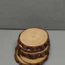 Philorn Wooden Circles for Centerpieces 6 Pcs 6.3-7 inch Wood Slices Tree Stump Decor with Bark, Wooden Rounds Unfinished Wood Base Wood Slabs for Centerpieces Wedding Decor, DIY Painting Crafts