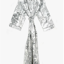 Pure 100% Cotton Robe For Womens Bathrobe Dressing Gown Long sleepwear Free Size Kimono