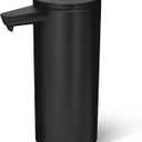 simplehuman 9 oz. Touch-Free Rechargeable Sensor Liquid Soap Pump Dispenser, Matte Black