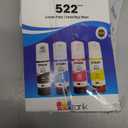 Epson 522 EcoTank Ink Ultra-high Capacity Bottle Black & Color Combo Pack (T522120-BCS) Works with ET-2720, 2800, 2803, 2840, 4700, 4800, 4810