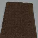 COSY HOMEER 27X18 Inch Anti Fatigue Kitchen Rug Mats are Made of 100% Polypropylene Half Round Rug Cushion Specialized in Anti Slippery and Machine Washable (Brown 1 pc)