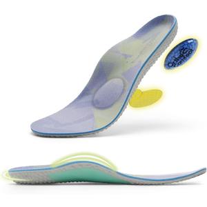Metatarsal Arch Support Insoles for Men & Women - Comfortable Ball of Foot Pain & Neuroma Pain Relief - Full Size Orthotic Gel Inserts & Air Cushion - No Trimming Needed, Size 9 Men/11 Women