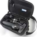 Skyreat Osmo Mobile 7P Case,PU Leather Portable Storage OM 7P / OM 8 Case Shoulder Bag for DJI Osmo 8/7 Smartphone Gimbal Stabilizer Accessories