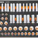 GEARWRENCH 67 Pc 1/2” Drive Master Metric Chrome Socket Set | GWMSSKT12MM