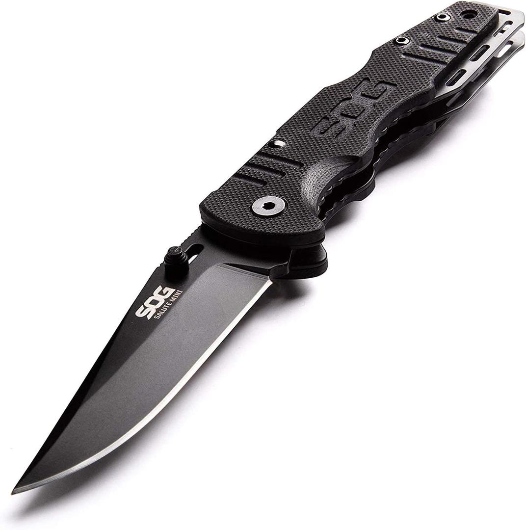 SOG Knives - Salute - Mini, Black Oxide, G10