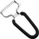 LURCH Germany Universal Ultra Sharp Stainless Steel Vegetable Y Peeler for Potatoes, All Fruits & Veggies | Non-Slip Comfortable Handle | 5.1 x 2.3 Inches / 13 cm x 6 cm - Black