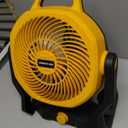 Battery Powered Fan Compatible with Dewalt 20V Max Battery with AC Adapter (No Battery) Up to 650CFM, Variable Speed, Low Noise 30dB, Portable Cordless Fan for Camping, Jobsite