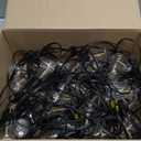 Brightever LED Outdoor String Lights 100FT Patio Lights with 52 Shatterproof ST38 Vintage Edison Bulbs, Outside Hanging Light Waterproof for Porch, Deck, Garden, Backyard, Balcony, 2700K Dimmable (100FT-Warm White, Black Wire)