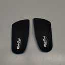 Plantar Fasciitis Inserts for Heel Pain - (FSA HSA Eligible) Welnove Arch Support Heel Cushions Insoles for Heel Spur, Achilles Tendon, Heel Cups for Most Shoes, Women's 6-9, Men's 5-8 (Small(Pack of 2), Black)