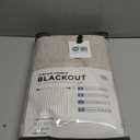 100% Blackout Shield Linen Blackout Curtains for Bedroom 84 Inches Long, Back Tab/Rod Pocket Living Room Drapes, Thermal Insulated Blackout Curtains 2 Panels Set, 50" W x 84" L, Oatmeal