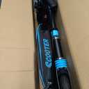 MEE GOO Scooter with Disc Brake & Dual Shock Absorbers,200mm PU Wheels ABEC-7 Bearings,Foldable Scooter for Teen&Adult,Non-Slip Deck,Kick Scooter (BLUE)