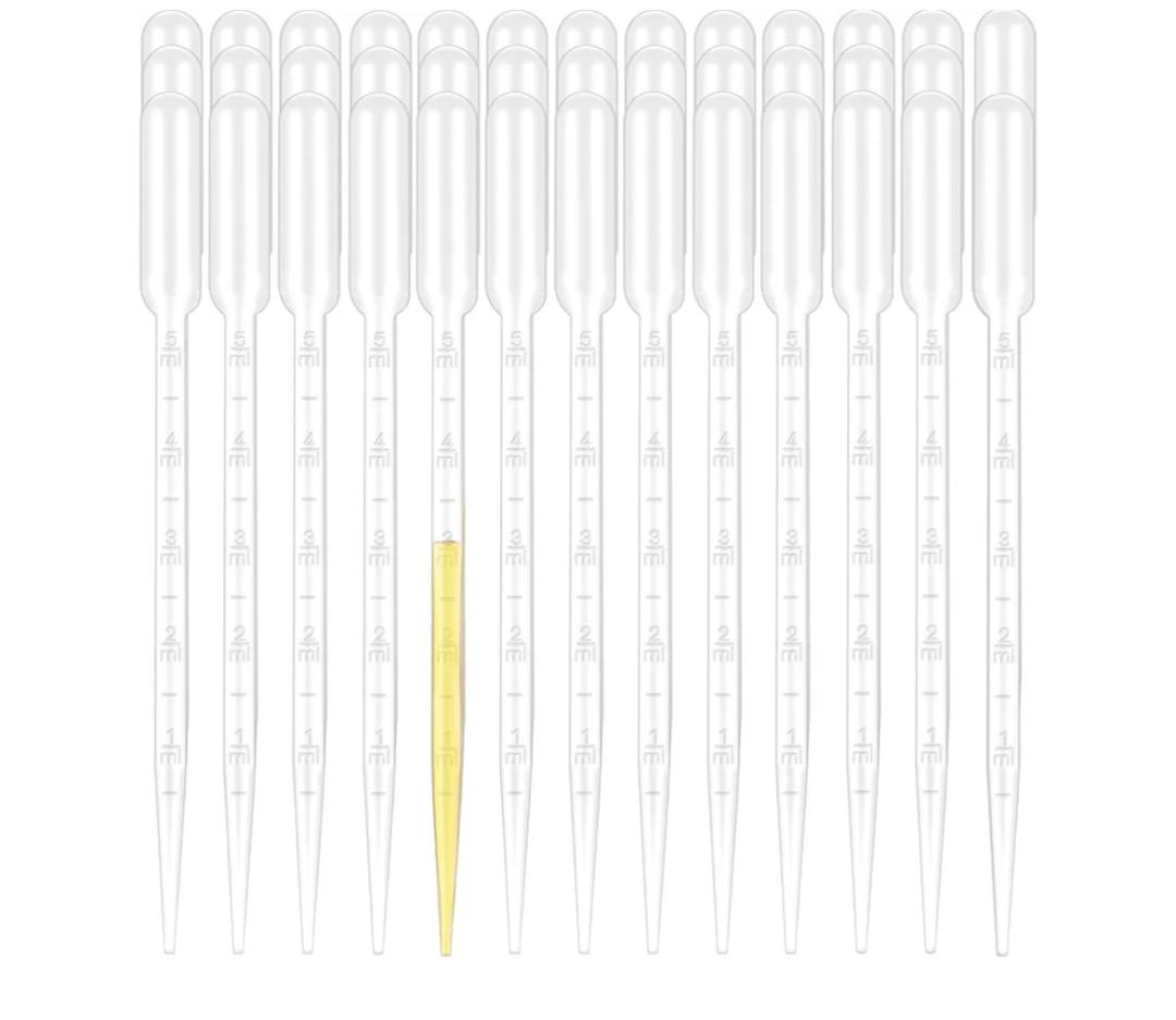 Moveland 1000Pcs 1ML Dropper Pipettes - Disposable Plastic Eye Dropper for Lab Science, Essential Oil, DIY Art, Medicine - Excellent Suction Without Leakage