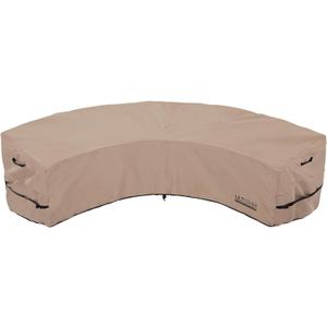ULTCOVER Patio Curved Sofa Cover Waterproof for 4-6 Seater Outdoor Sectional Furniture Couch 158"(Back Arc Length) x 104"(Front Arc Length)