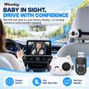 2-in-1 Baby Car Camera&Wireless CarPlay Adapter,1080P Car Seat Baby Monitor