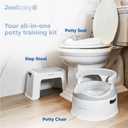Jool Baby 3-Piece Potty Training Kit - Includes Toddler Potty Chair, Potty Seat for Toilet & Step Stool