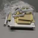 PawHut Cat Shelves for Indoor Kittens, Modern 6Pc Cat Wall Furniture with Adjustable Height Jumping Platforms and Hammock, Cream White