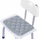 Waterproof Shower Cushion Seat Pad for Bath Bench, Chair, Bathtub, or Walk-in Tub, Non-Slip Foam Bath Seat with Drain Holes, Tailbone Relief Support Padded Bench Cushion for Seniors Inside Shower (14.6*10.6)