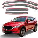 in-Channel Rain Guards for 2017-2025 Mazda CX-5 (Sport, Touring, Carbon Edition, Grand Touring, Signature), Window Deflectors Window Visors for 2025 Mazda CX-5 Accessories, 4 pcs