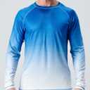 2 Pack Mens Rash Guard Long Sleeve Swim Shirts UPF 50+ Sun Protection Quick Dry Lightweight UV Fishing Surf Shirt (XXXL)