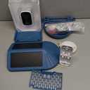 Smart Bird Feeder with Camera Solar Powered,4K HD AI Identify Bird Species, Real-Time Alert and Weatherproof, Auto Record Videos, Ideal Gift for Christmas, Tech Lovers and Parents, Blue