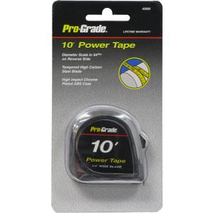 Prograde 1/4" X 10' TAPE MEASURE, CHROME CASE, (42800)