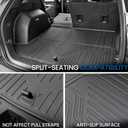 Cargo Mat with Backrest Mat for 2025-2026 Chevy Equinox(Only Gas)/GMC Terrain, All Weather TPE Trunk Cargo Mat Car Accessories for Chevrolet Equinox
