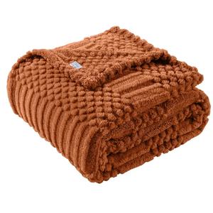 50x70 Inch Rust Throw Blanket - Soft & Fluffy Fleece, Cute & Aesthetic, Perfect for Sofa, Couch, Chair, Bed, Living Room & Bedroom, All-Season Use, Plush & Cozy Decorative Blanket