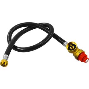 MENSI Fuel Propane Butane Gas Portable Camping Stove Replacement 27.5 Inch Regulator with Hose Convert to 1LB Disposal Bottle