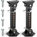 Upgraded Telescoping RV Camper Accessories - 2 Pack Trailer Stabilizer Jacks, Adjustable 12" to 18", Slide Out Supports 1200 Lbs Capacity Each