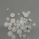 40 PCS Bathtub Jet Covers Silicone Hole Plug White Tube Plugs Waterproof 4 Sizes Bathtub Plug Fit for 12mm 14mm 16mm 22-23mm Bathtub Hole