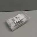 100 Pcs Key Tags Plastic Slotted Tags with Upgrade Round Ring, White Square Hanging Tags with Number(1-100) for Key Cabinets Boxes Lockers Sturdy Frosted Item Identifiers for Home Office and Garage