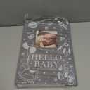 Lanpn Baby Photo Album 4x6 300 Pockets, Linen Newborn Bebe Ultrasound Photo Album with Memo Writing Area, Cover Photo Book, Picture Album for kids, Baby Boy Memory Book Keepsake Grey