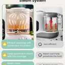 Grownsy Baby Food Maker with Steam Basket, One Step Baby Food Processor Steamer Puree Blender Grinder Mills Machine, Auto Cooking Grinding and Sterili-zing for Healthy Homemade Baby Food, BPA-Free