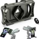 APEXEL 360 Telescope Phone Adapter, Upgraded Binocular Photo Adapter for Android & iPhone, Smartphone Mount for Telescope, Monocular, Microscope, Spotting Scope. (Including Bluetooth Shutter Remote) (Green)